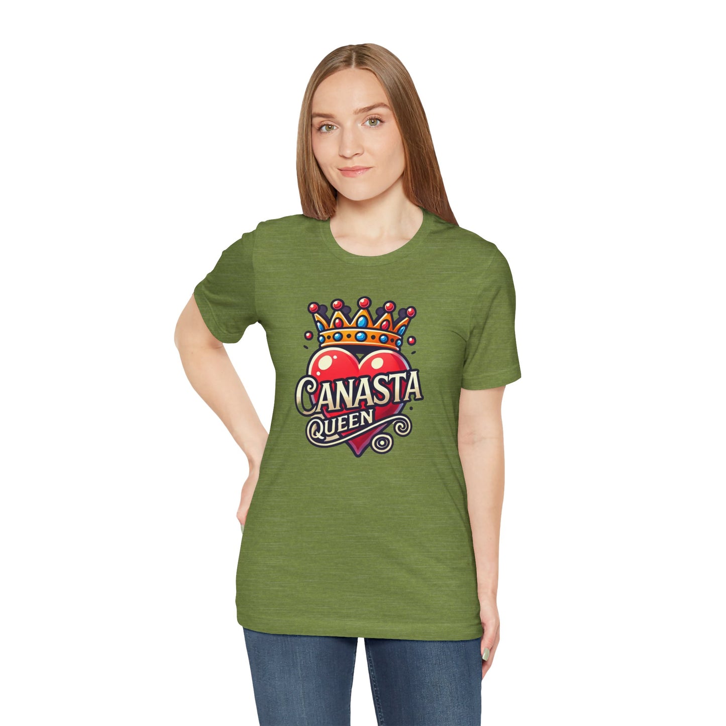 Canasta Queen Crown and Heart - Graphic Unisex Tee