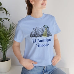 Éí Aanighóó Áhoolé Navajo The Truth Is Out There UFO Unisex Short Sleeve Tee
