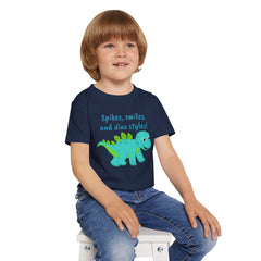Spikes, Smiles and Dino Styles Graphic Toddler T Shirt
