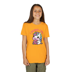 I Donut Care Unicorn Youth Short Sleeve Tee - Fun & Whimsical T-Shirt for Kids