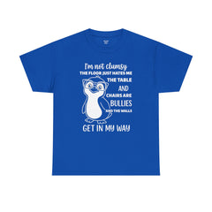 Clumsy Funny Penguin Graphic Tee | Unisex Heavy Cotton Tee | Great Gift for Animal Lovers, Birthdays, Casual Wear, Humorous Gifts, Everyday Style