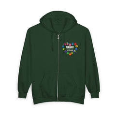 Colorful Teacher Of Tiny Humans Zippered Hoodie