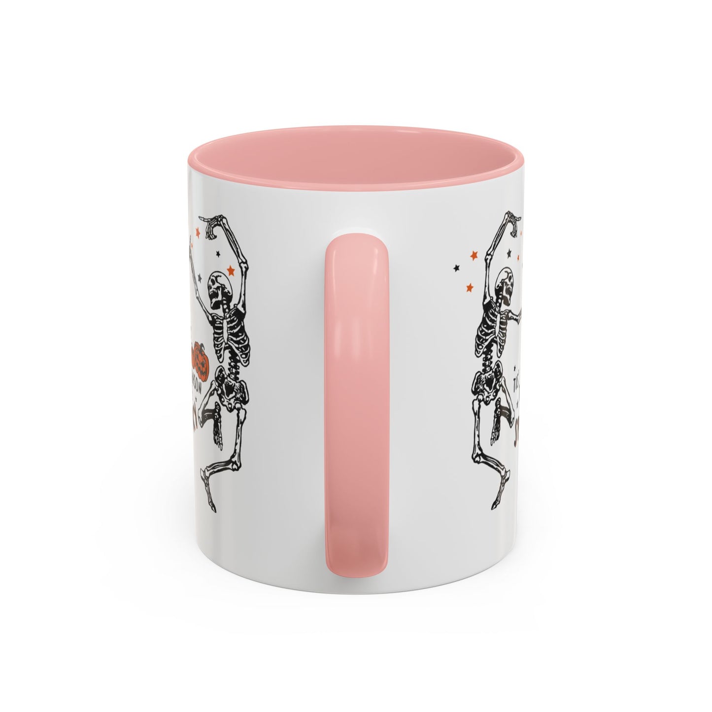 Who wants to Dance? Tis The Season White Ceramic Dancing Skeletons Mug