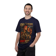 Rebel Rebel 250 Years T-Shirt — 1776–2026 Patriotic Vintage Flag Tee