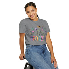 Floral Teacher Appreciation T-Shirt - Comfort Colors Soft
