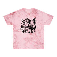 Don't Go Bacon My Heart - Pig Graphic Unisex Color Blast T-Shirt