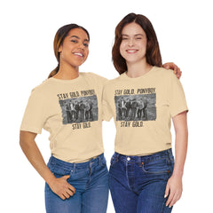 The Outsiders Shirt, Front and Back Images, Greasers Characters Shirt, Unisex Jersey Short Sleeve Tee