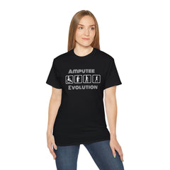 Amputee Evolution T-Shirt | Limb Loss Awareness Prosthetic Gift Unisex Tee