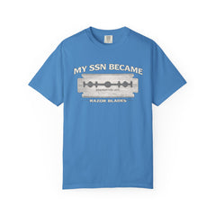 My SSN Became Razor Blades Graphic Vintage Submarine Veteran Tee