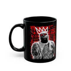 Hip Hop Crowned Rapper Graphic - Black Mug (11oz, 15oz)