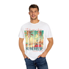 Summer Vibes Graphic T-Shirt - "Take Me Where Summer Never Ends"