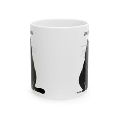 Some Coffee Please, Black Cat Graphic, Ceramic Mug, (11oz, 15oz)
