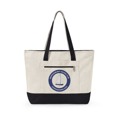 Hempstead Bay Sailing Club Commencement 2026 Canvas Tote Bag — Nautical Sailboat Club Zippered Tote