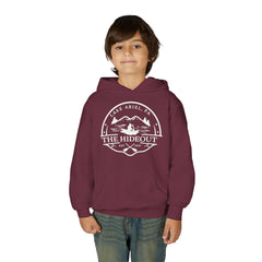 Youth Hoodie — 'The Hideout' Lake Ariel PA Cabin Adventure Hoodie
