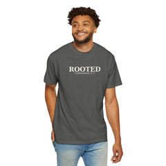 ROOTED Collossians 2:7 Quiet Faith T-Shirt — Minimal Christian Tee