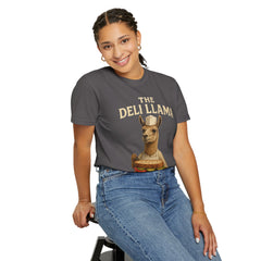 Funny Deli Llama Unisex T-Shirt - Perfect for Foodies and Animal Lovers
