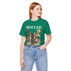 RESCUED IS MY Favorite Breed - Unisex Jersey Short Sleeve Tee