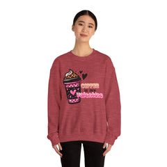 Woman's Coffee Is My Valentine - Unisex Heavy Blend™ Crewneck Sweatshirt