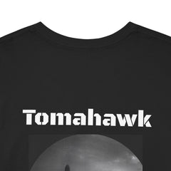 USN Periscope view, Submarine Launched Tomahawk Missile with Dolphins Unisex Jersey Short Sleeve Tee