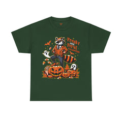 Freaky And Feral Halloween Raccoon! Graphic Unisex Heavy Cotton Tee