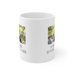 If you love something set it free, unless its a tiger! - Phil Dunphy, Ceramic Mug (11oz\15oz\20oz) ModernFamily, GiftForHim, GiftForHer,