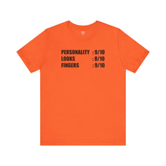 Personality Looks Fingers, Check! - Unisex Jersey Short Sleeve Tee | Amputee Aware,Amputee Humor,Finger Amputee,Gift For Him,Gift For Her