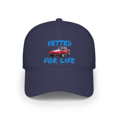 Vetted For Life Hat — Vintage Red Car Baseball Cap