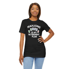 Mahjong Retirement Plan Tee, Fun Unisex T-Shirt for Game Lovers, Perfect Gift for Retirees, Mahjong Enthusiasts, Casual Wear