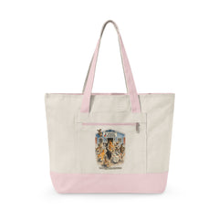Who Let The Cats Out  Baldwin Harbor Animal Hospital Canvas Tote — Zippered Beach Bag for Cat Lovers