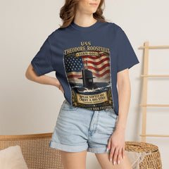 USS Theodore Roosevelt SSBN-600 T-Shirt – "Speak Softly and Carry a Big Stick" Patriotic Submarine Tee