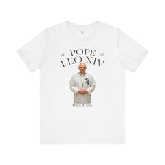 Pope Leo XIV White Sox Fan Short Sleeve Tee - Made in USA