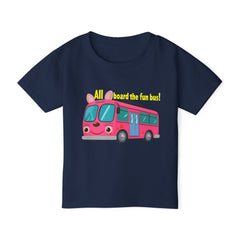 Toddler T-shirt - All Aboard The Fun Bus Design