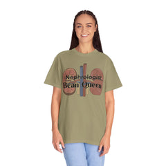 Nephrologist Bean Queen, Graphic Unisex Garment-Dyed T-shirt