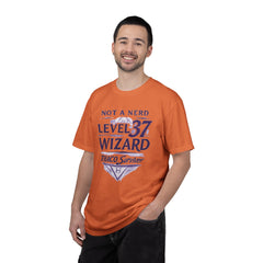 Level 37 Wizard T-Shirt — "Not a Nerd" THAC0 Survivor D&D Gamer Tee