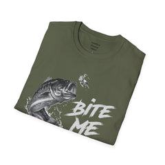 Bite Me Unisex Softstyle T-Shirt  A unique gift idea for people who love to fish