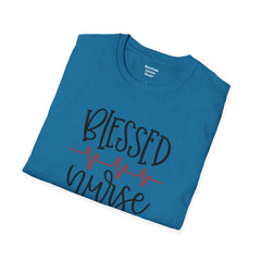 Blessed Nurse - Unisex Softstyle T-Shirt | Nurse Awareness, Medical Wear, Gift For Her, Scrubs Tee, Medical Staff Gift, Registered Nurse, RN