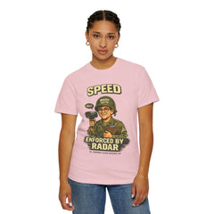 Speed Enforced By Radar T-Shirt — MASH 4077 Retro Traffic Cop Graphic Tee