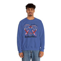 You Give Me Butterflies - Unisex Heavy Blend™ Crewneck Sweatshirt