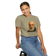 Alexander Graham Bell Quote T-Shirt — "I invented the phone. And somehow people still don't pick up."