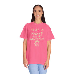 Classy Sassy T-shirt, Unisex Casual Top, Statement Tee, Gift for Her, Fashion Apparel, Birthday Humor Shirt