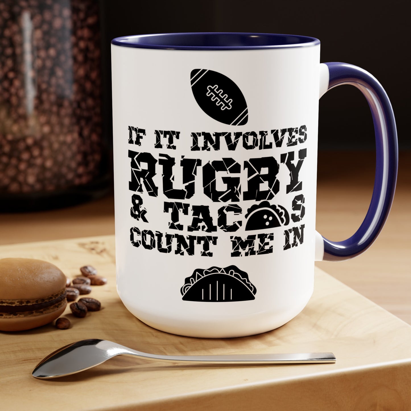 Funny RUGBY Ceramic 15oz Mug