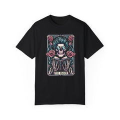 TAROT CARD WEED T Shirt, Vintage Style tee, Skeleton Reader Graphic Tee, Weed Lover, Smoke Cannabis tee, Relaxed Fit tee, Stoner Lifestyle