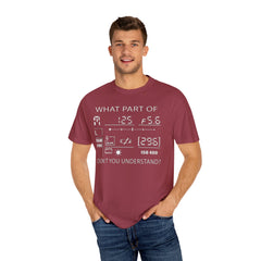 CAMERA DISPLAY, Graphic Unisex Garment-Dyed T-shirt