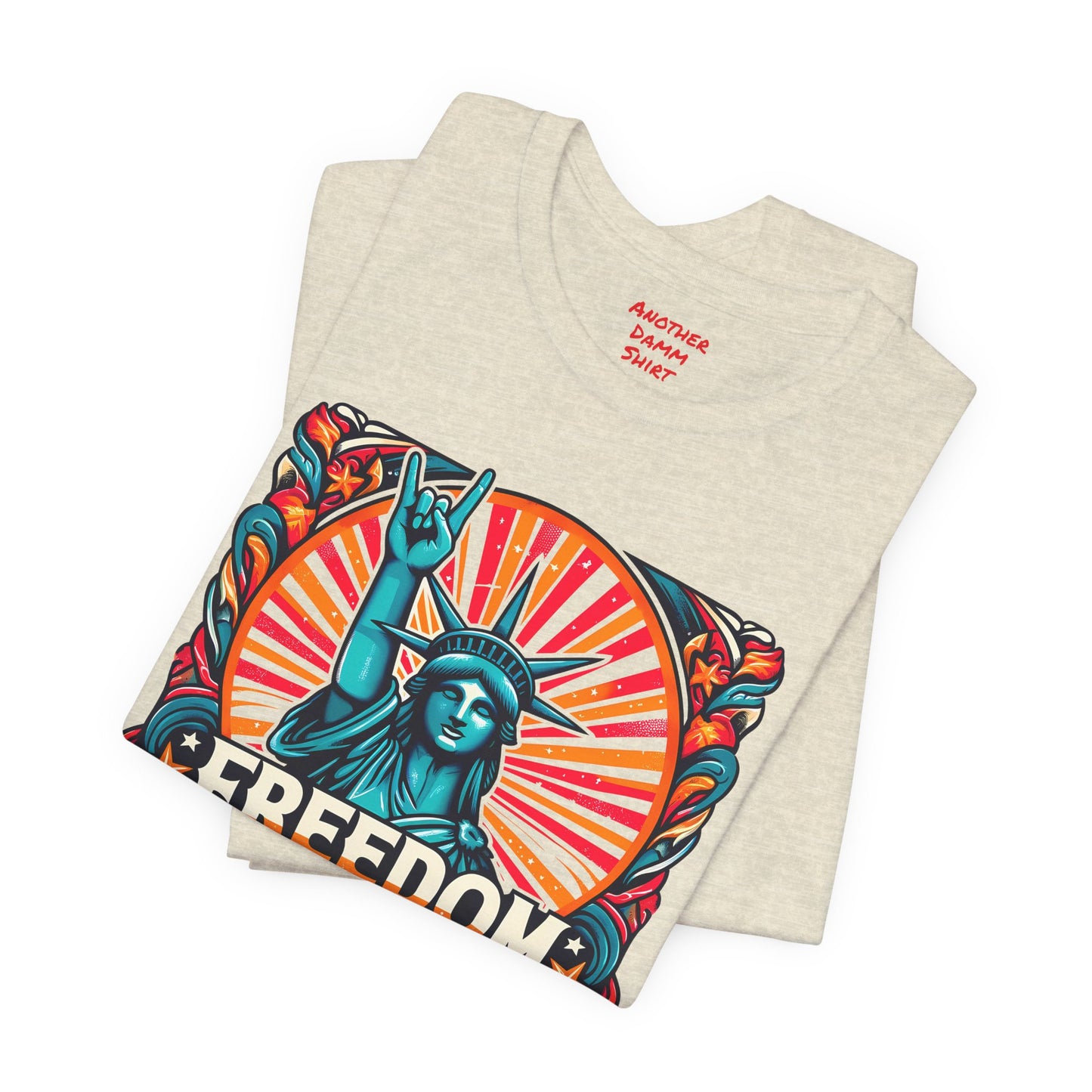 July 4th Statue Of Liberty Freedom - Graphic Unisex Short Sleeve Tee