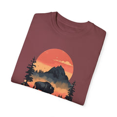 Yellowstone National Park Graphic, Comfort Colors Soft Relaxed Fit Unisex Garment-Dyed T-shirt