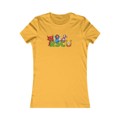 Russell Sage College Mascot Womens T-Shirt - Personalize your shirt with your grad year by typing it In the notes field before check out. Purple Cow, Red Devil, Blue Angel, Golden Horseshoe