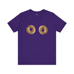 Funny Sexist Bagel Tee - The Bagels Are Hot Come An Get Em Graphic Shirt