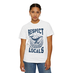Respect the Locals Whale T-Shirt — Marine Conservation Graphic
