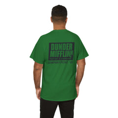 Nashua Unisex Heavy Cotton Tee - Retro Dunder Mifflin Design for Nostalgic Fans