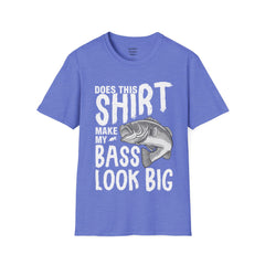 Does This Shirt Make My Bass Look Big Unisex Softstyle T-Shirt  A unique gift idea for people who love to fish